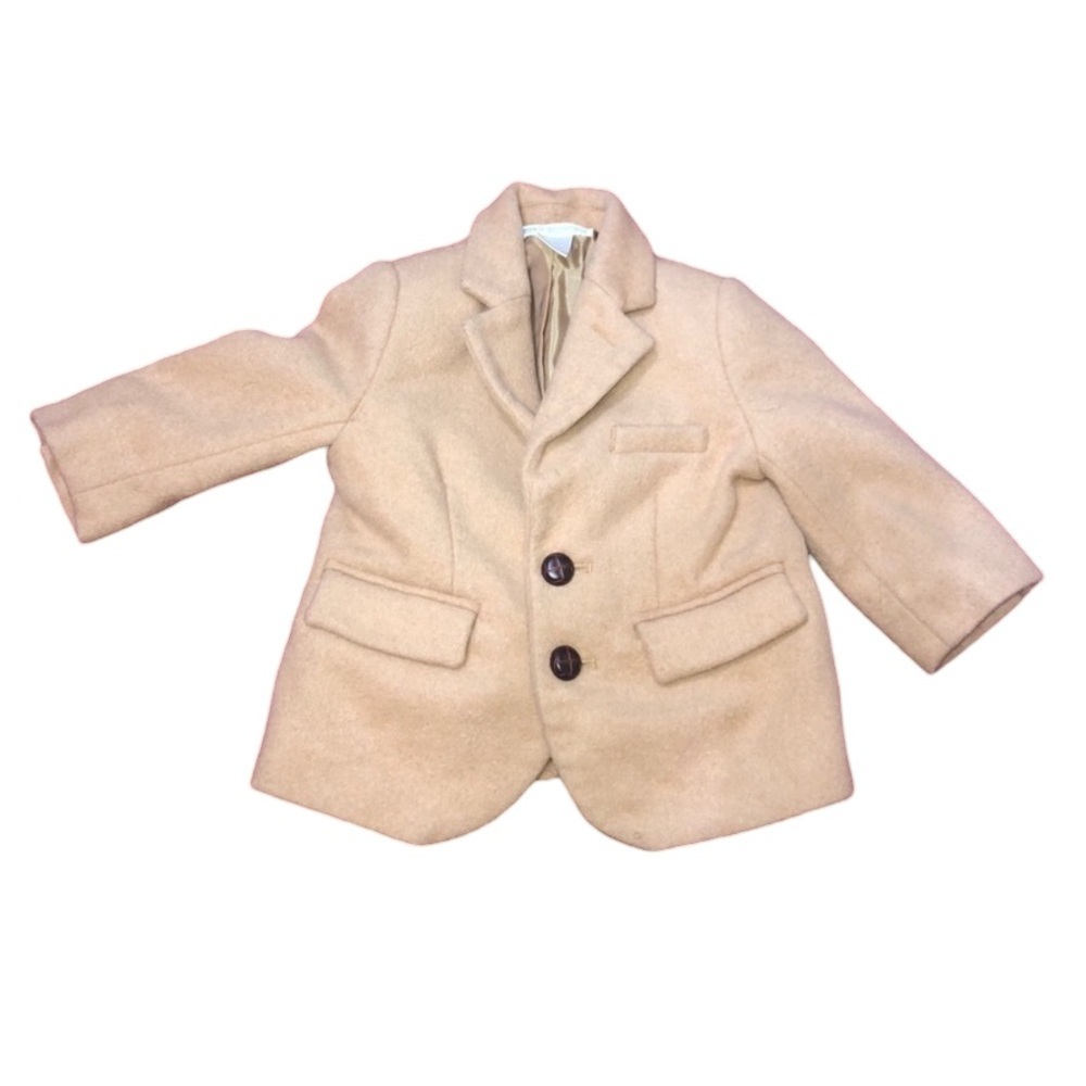 Janie and Jack 100% Wool blazer. Infant 6-12 months. Cream/tan. Picture/event